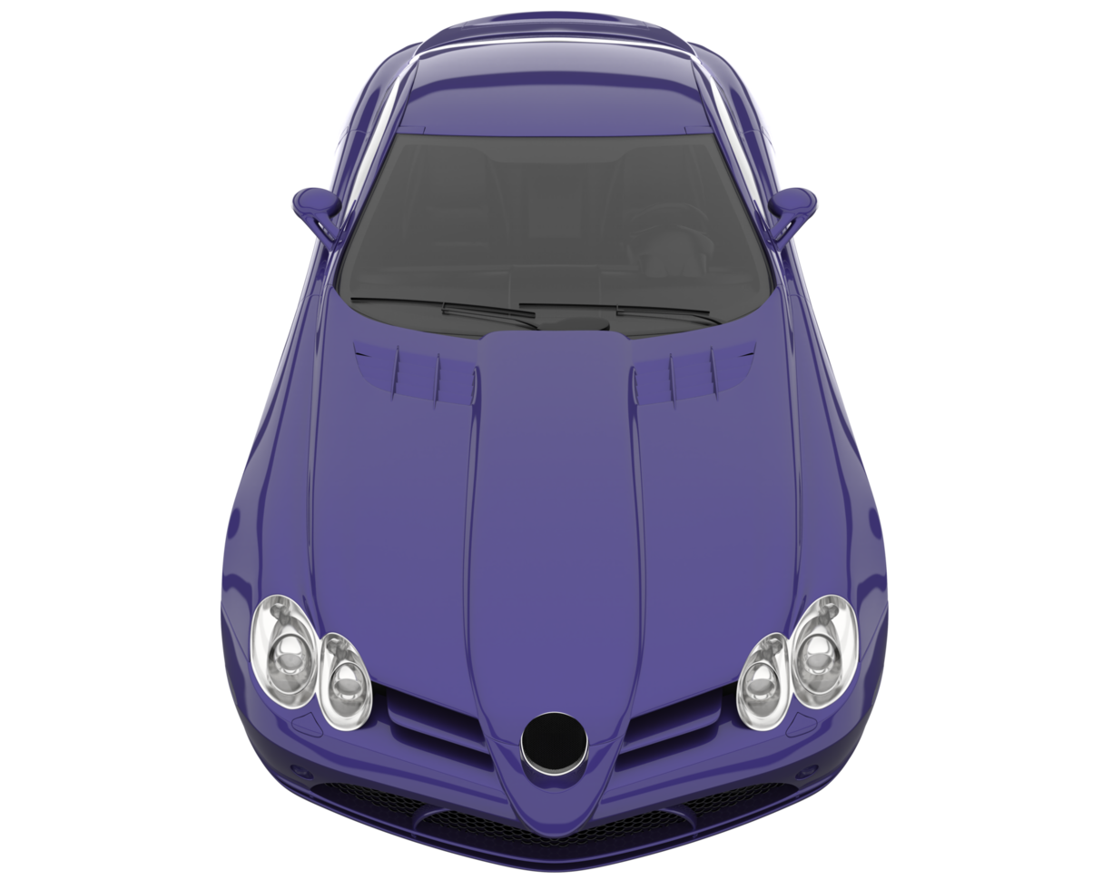 Sport car isolated on transparent background. 3d rendering - illustration png