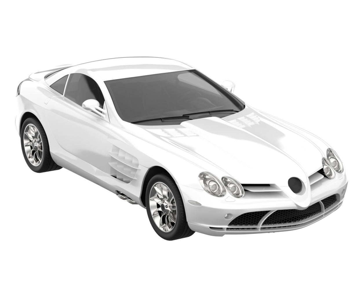 Sport car isolated on transparent background. 3d rendering - illustration png