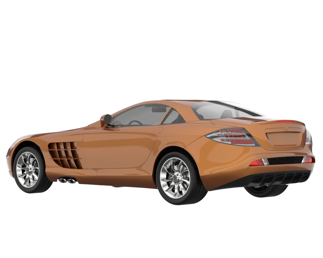Sport car isolated on transparent background. 3d rendering - illustration png