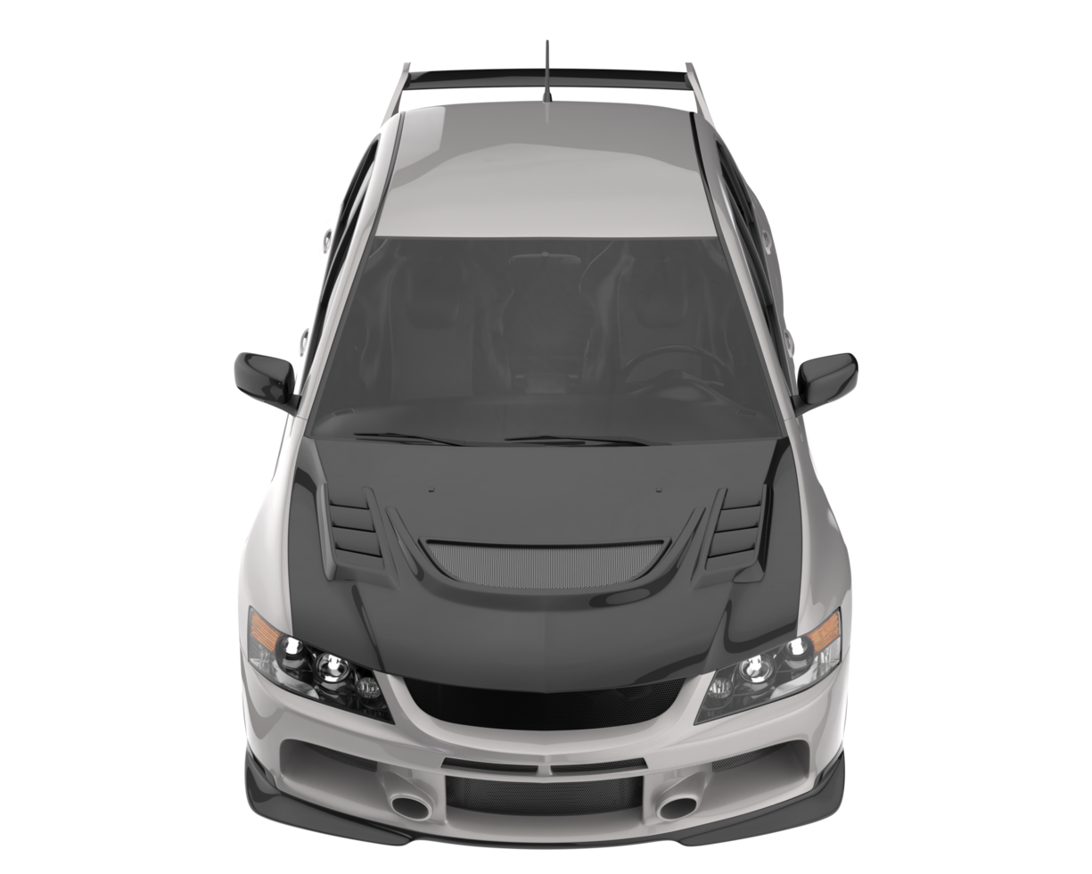 Sport car isolated on transparent background. 3d rendering - illustration png