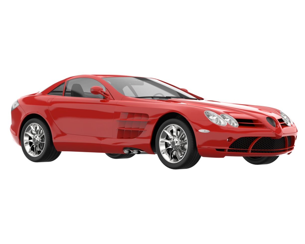 voiture de sport isolée sur fond transparent. rendu 3d - illustration png