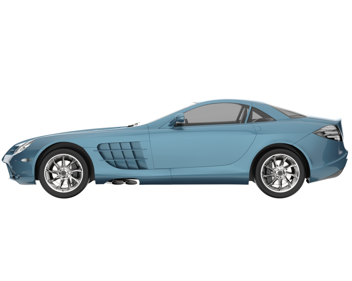 voiture de sport isolée sur fond transparent. rendu 3d - illustration png