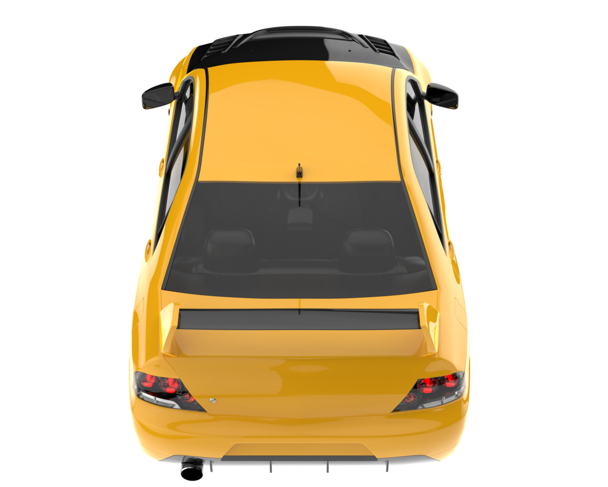 Sport car isolated on transparent background. 3d rendering - illustration png
