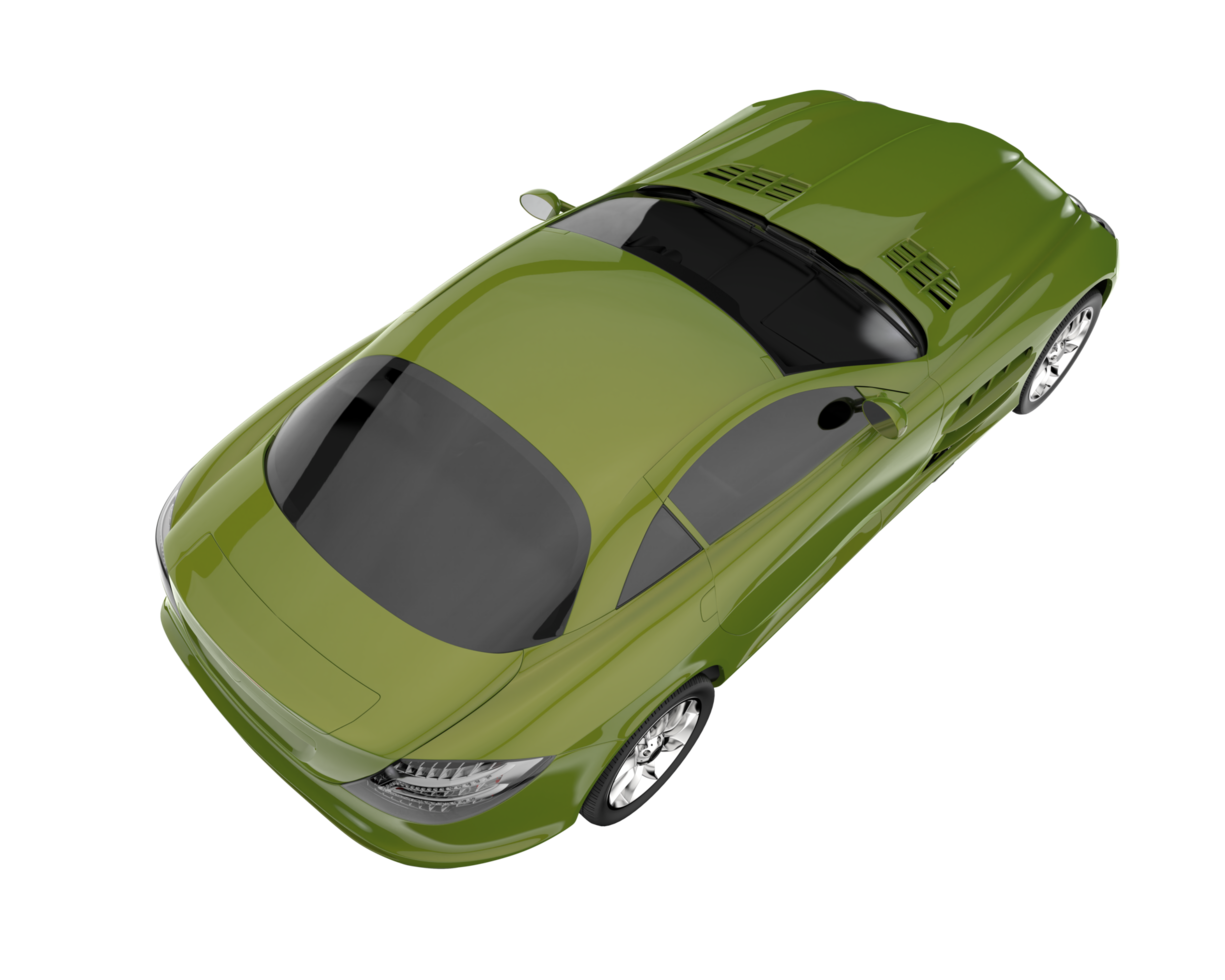 Sport car isolated on transparent background. 3d rendering - illustration png