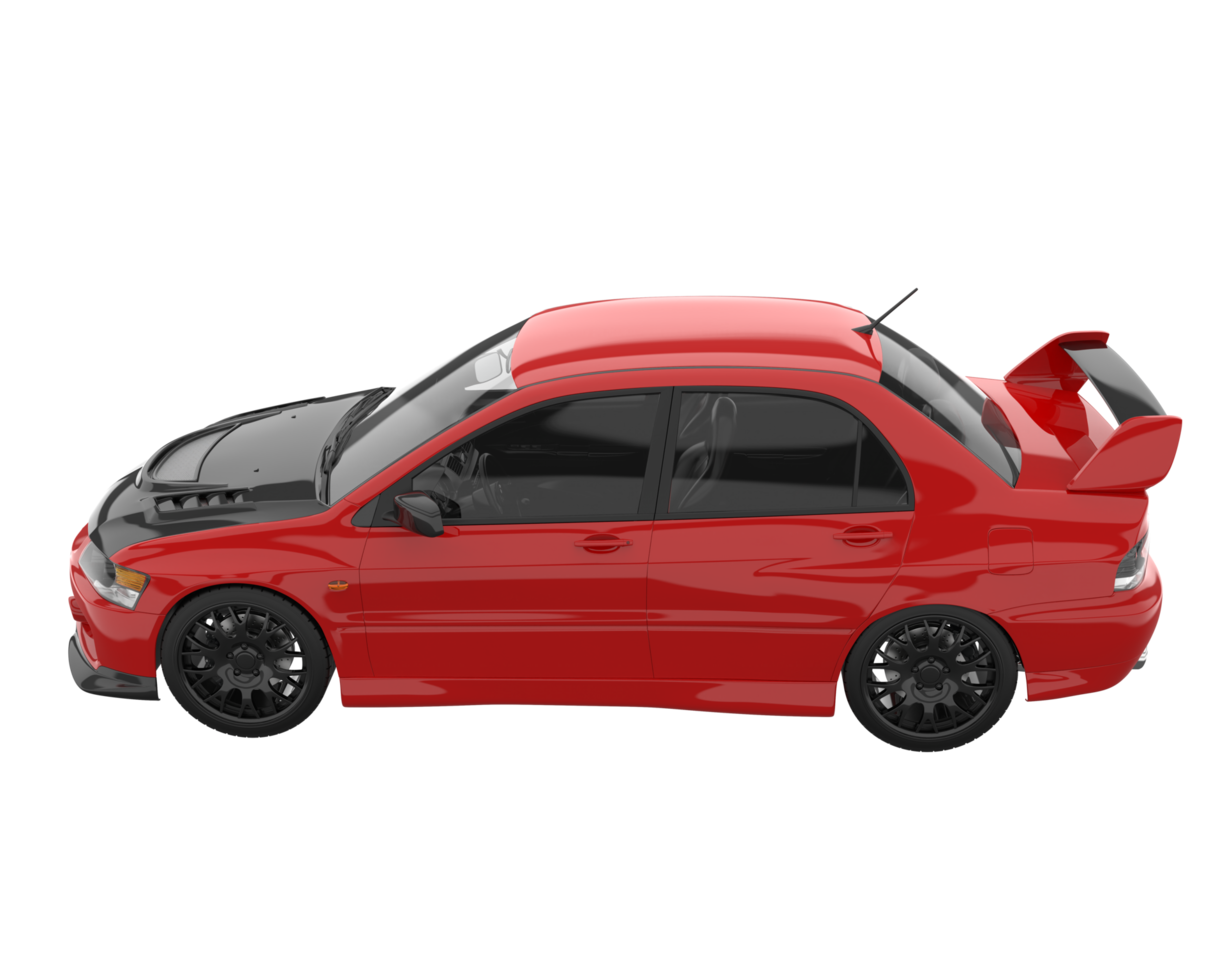 Sport car isolated on transparent background. 3d rendering - illustration png