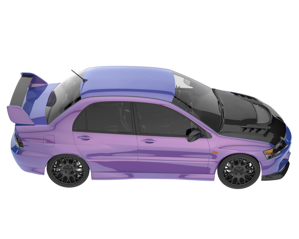 Sport car isolated on transparent background. 3d rendering - illustration png