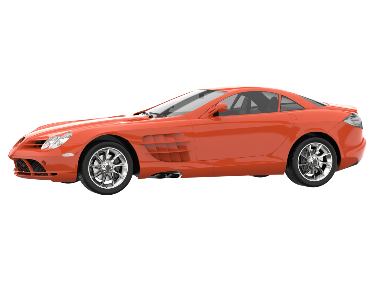 carro esporte isolado em fundo transparente. renderização 3D - ilustração png