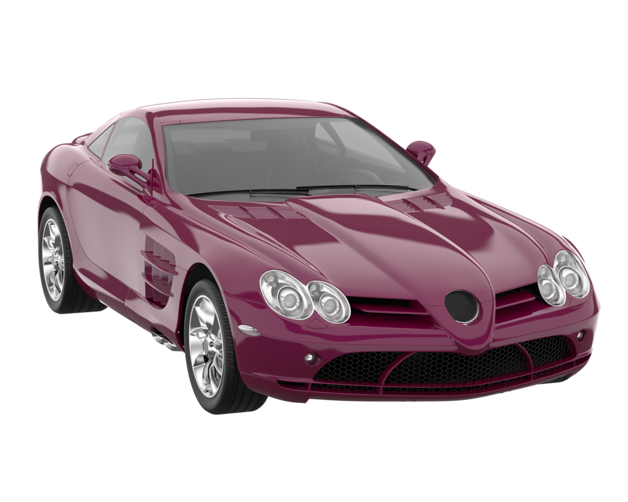 Sport car isolated on transparent background. 3d rendering - illustration png