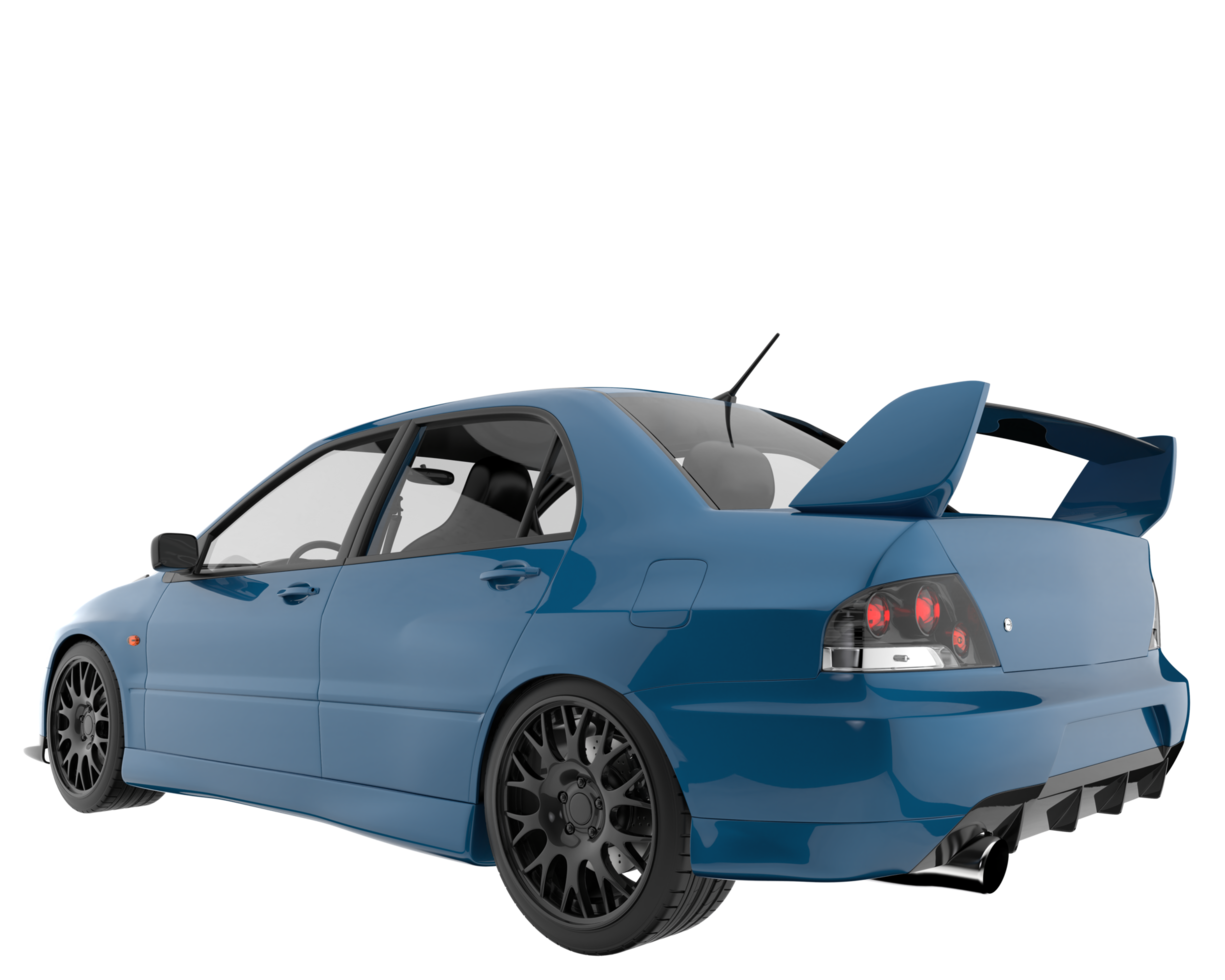 Sport car isolated on transparent background. 3d rendering - illustration png