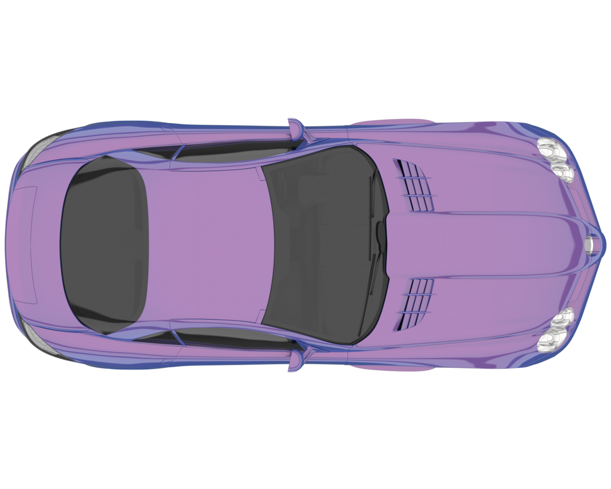 voiture de sport isolée sur fond transparent. rendu 3d - illustration png