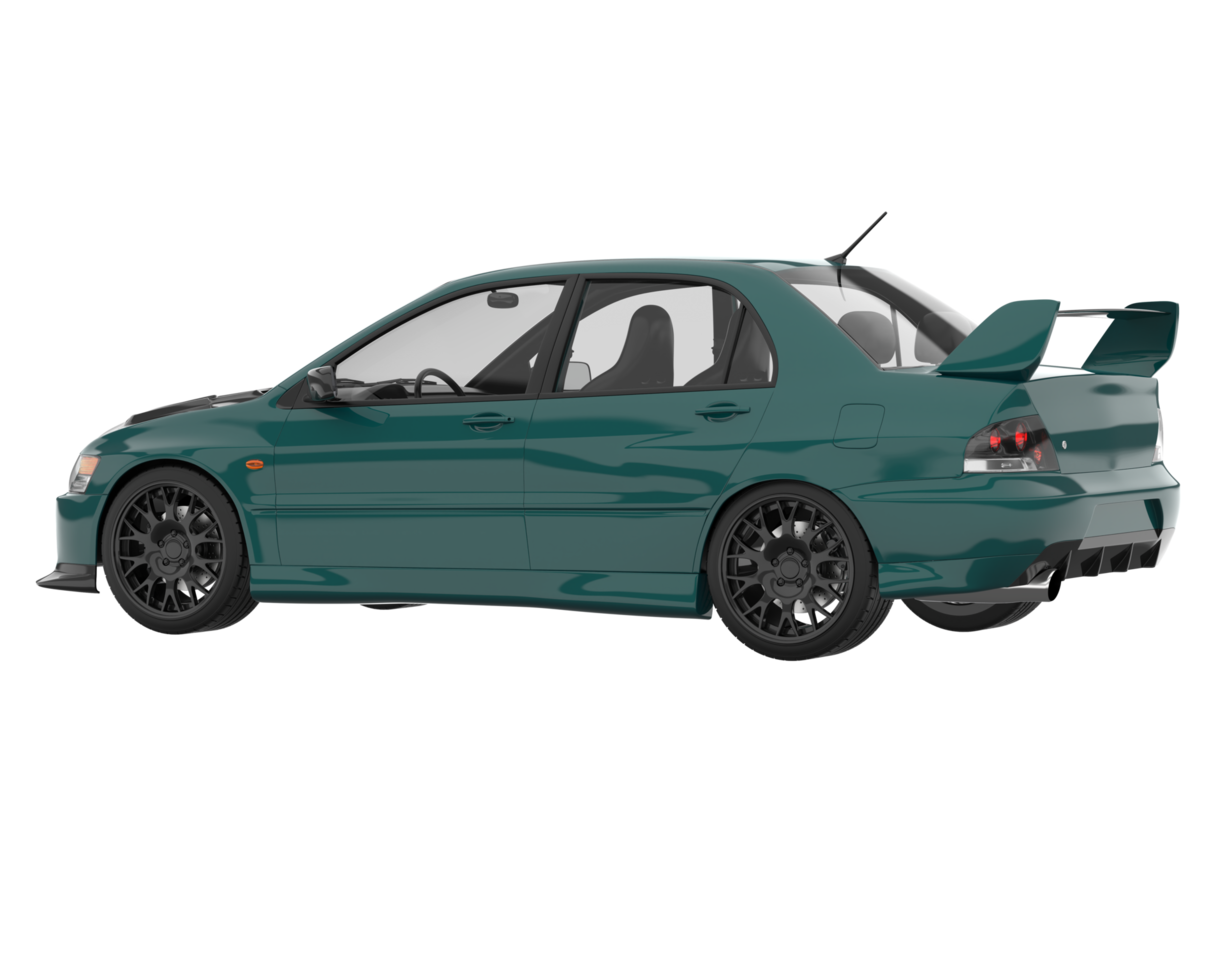 Sport car isolated on transparent background. 3d rendering - illustration png