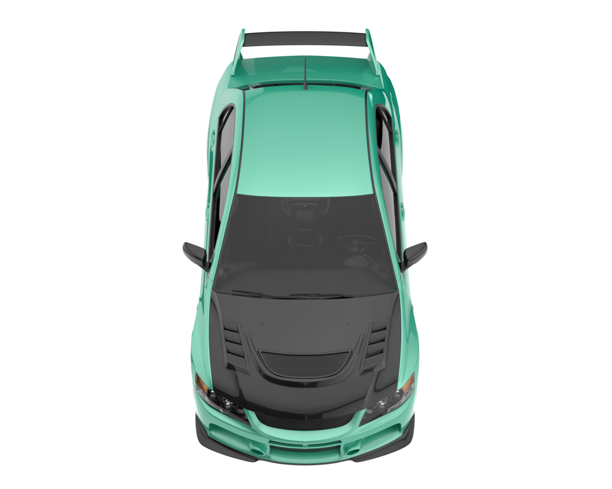 Sport car isolated on transparent background. 3d rendering - illustration png