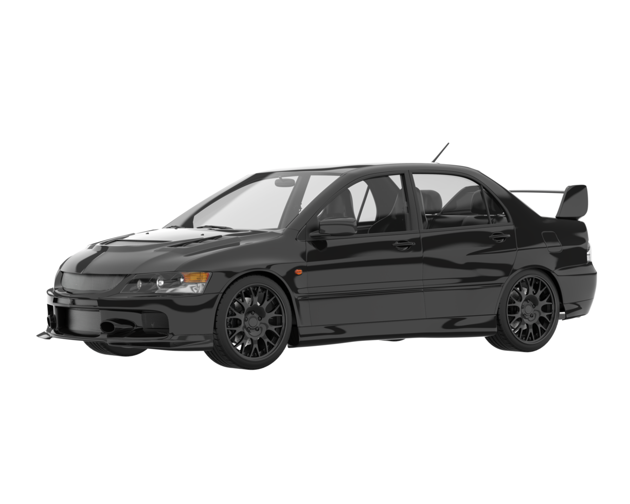 Sport car isolated on transparent background. 3d rendering - illustration png