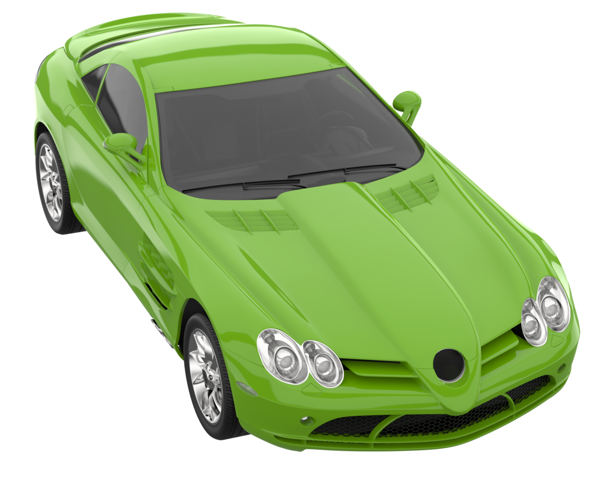 Sport car isolated on transparent background. 3d rendering - illustration png