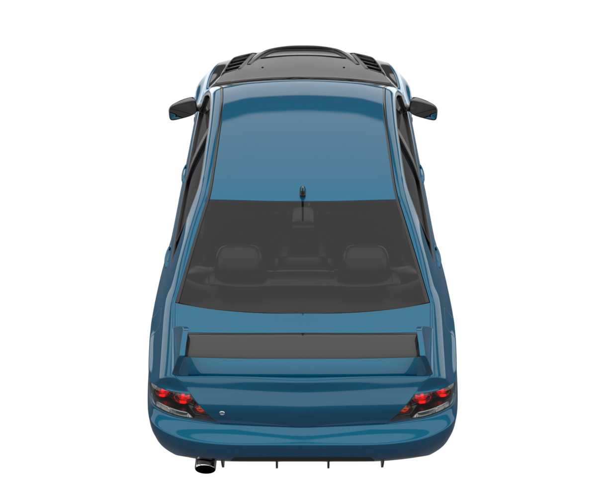Sport car isolated on transparent background. 3d rendering - illustration png
