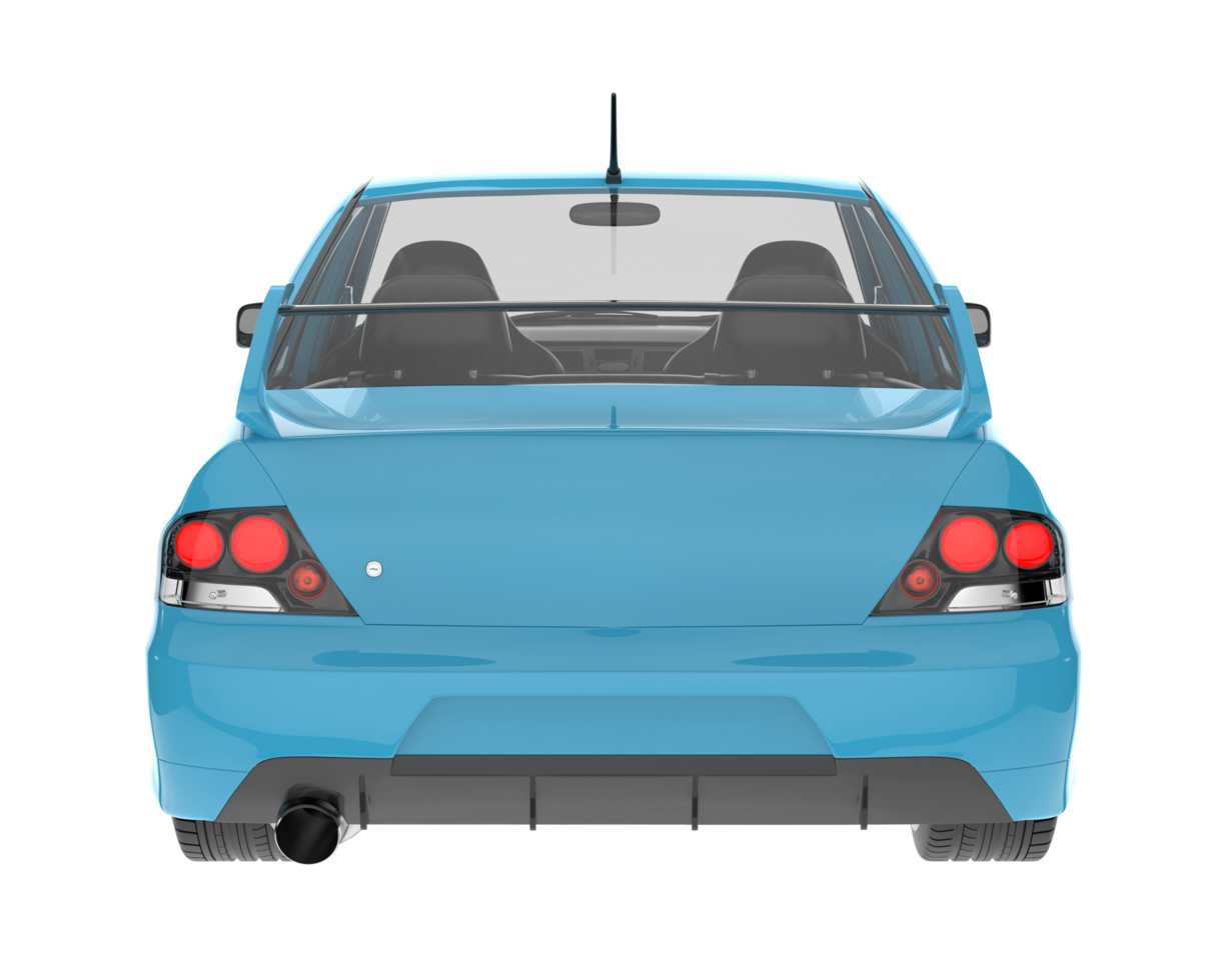 Sport car isolated on transparent background. 3d rendering - illustration png