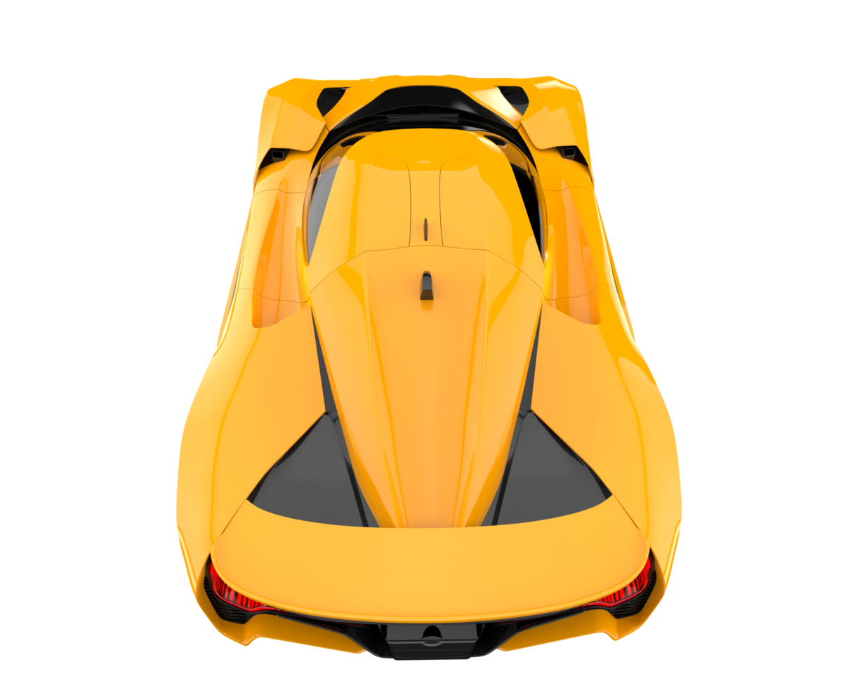 Sport car isolated on transparent background. 3d rendering - illustration png