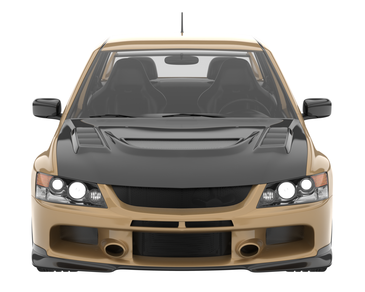 Sport car isolated on transparent background. 3d rendering - illustration png