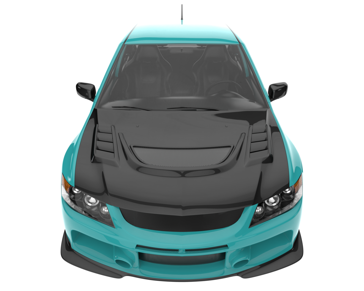 Sport car isolated on transparent background. 3d rendering - illustration png