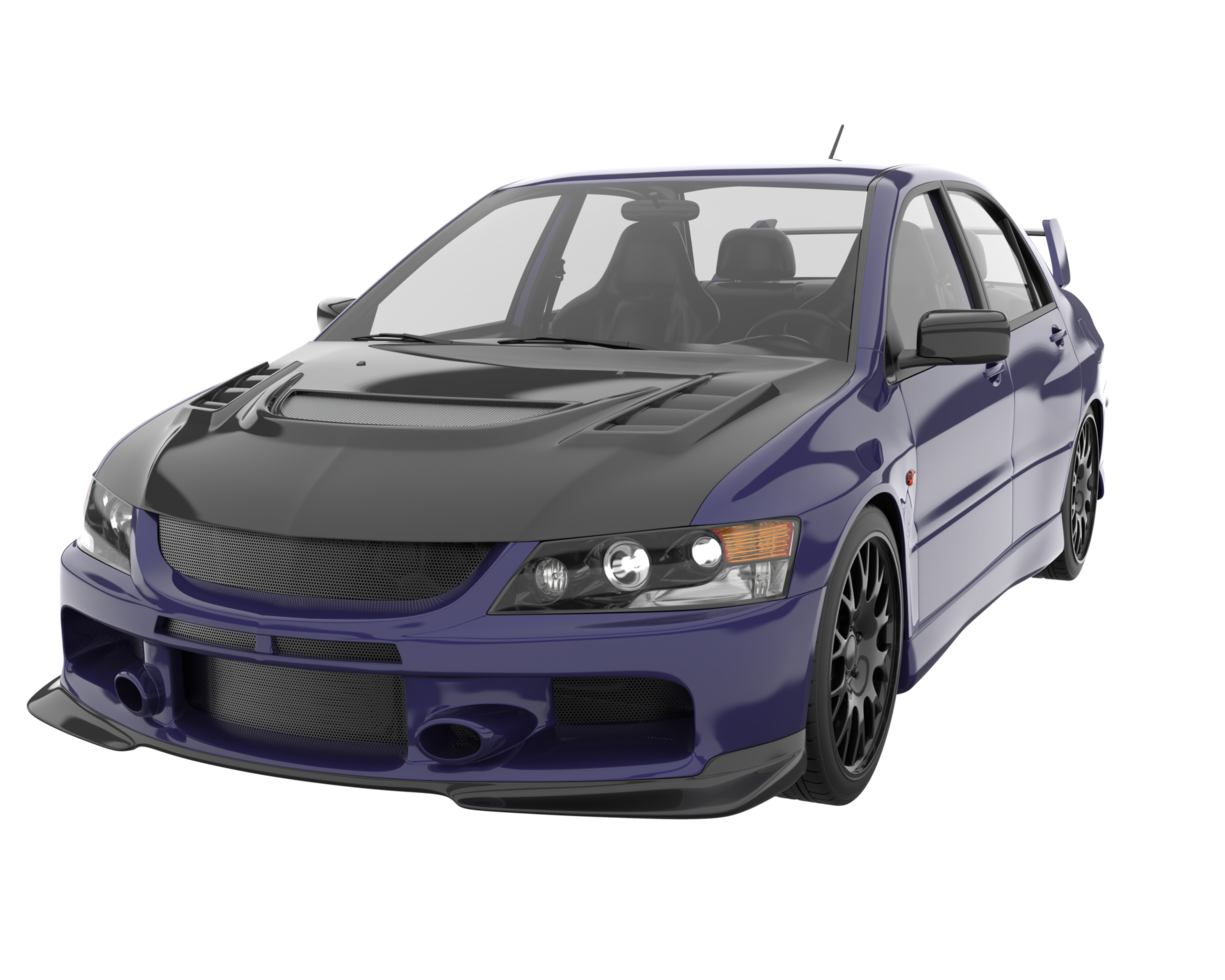 carro esporte isolado em fundo transparente. renderização 3D - ilustração png