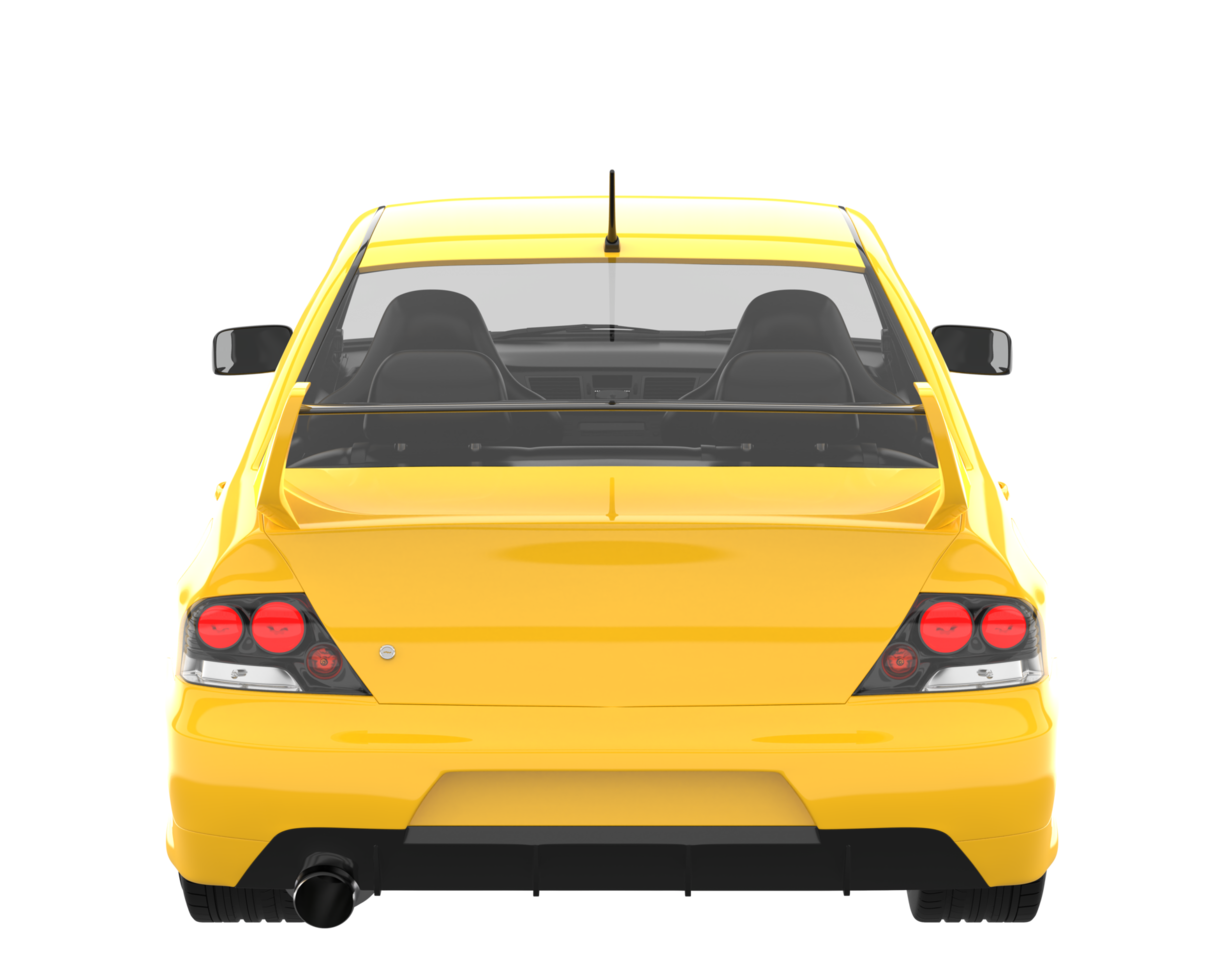 Sport car isolated on transparent background. 3d rendering - illustration png
