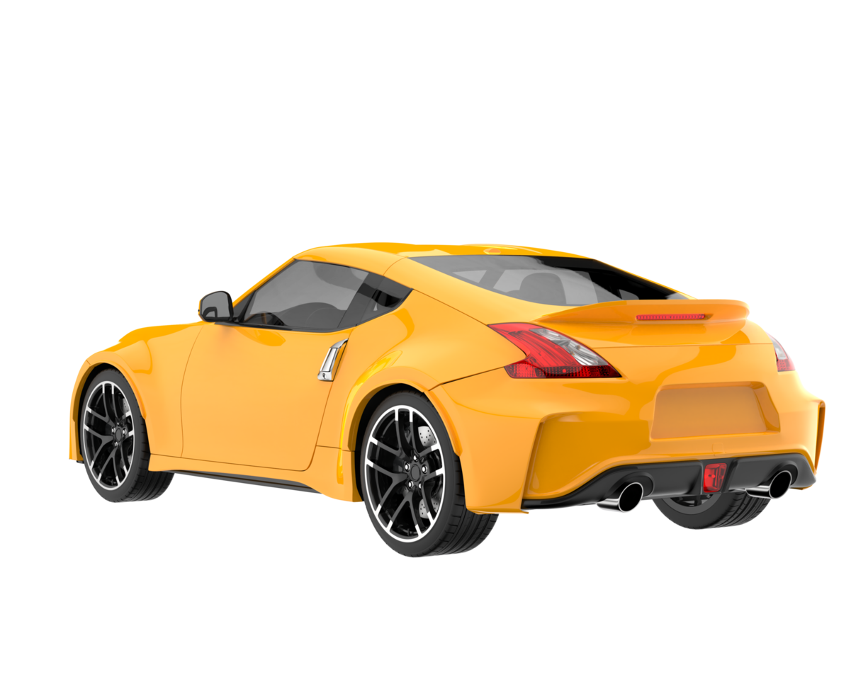 Sport car isolated on transparent background. 3d rendering - illustration png