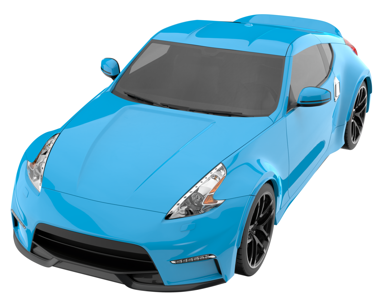 Sport car isolated on transparent background. 3d rendering - illustration png