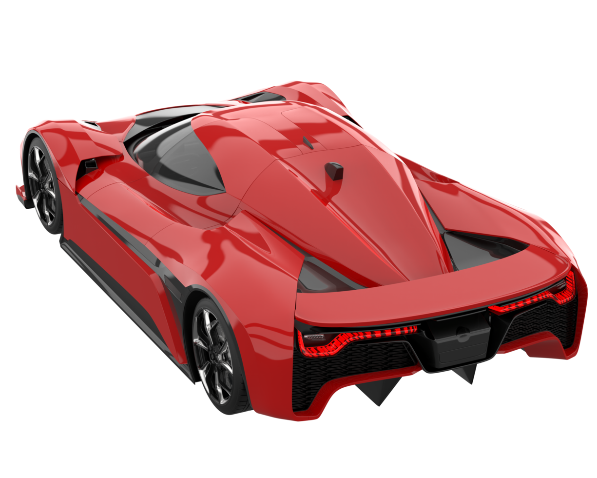 Sport car isolated on transparent background. 3d rendering - illustration png