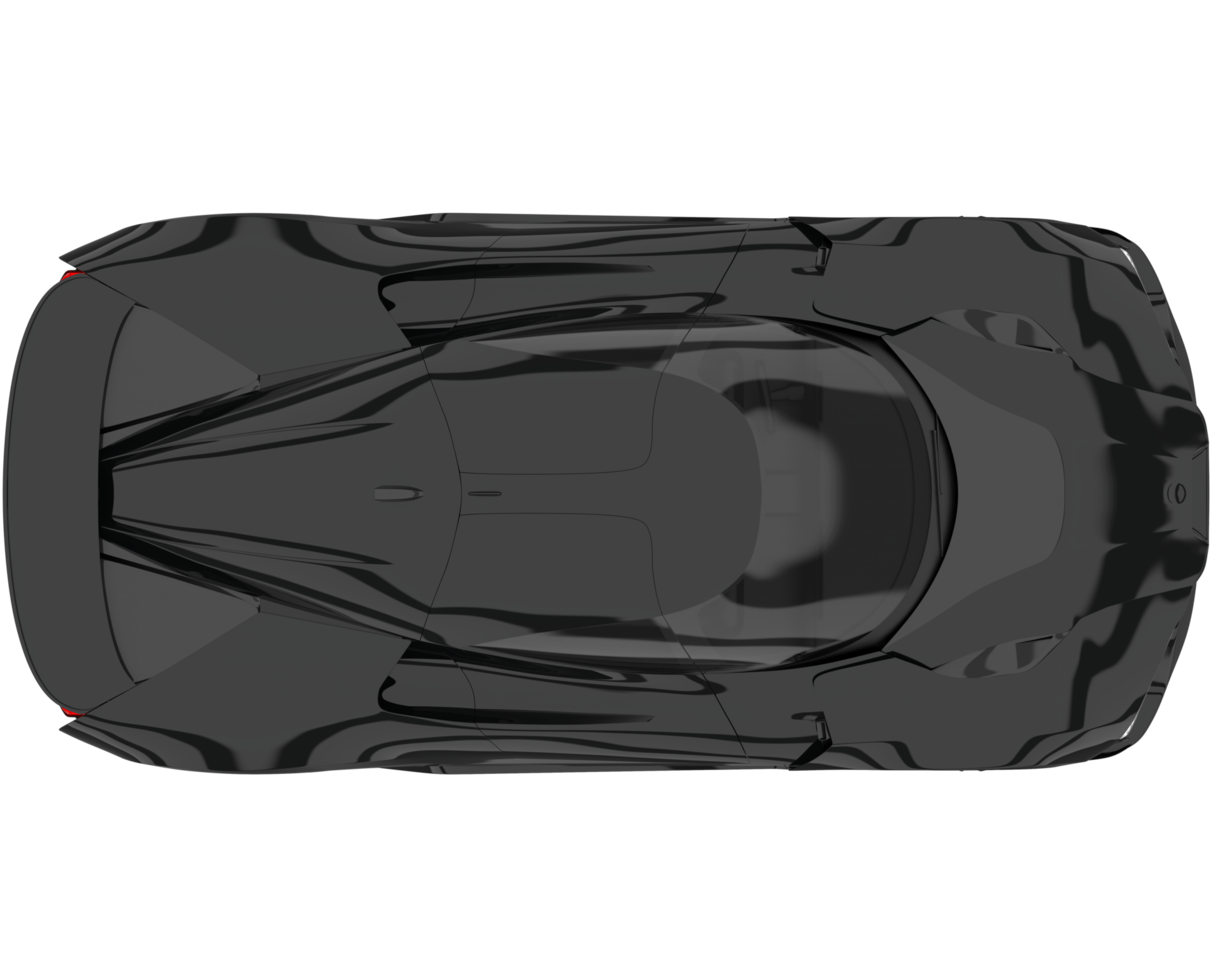 voiture de sport isolée sur fond transparent. rendu 3d - illustration png