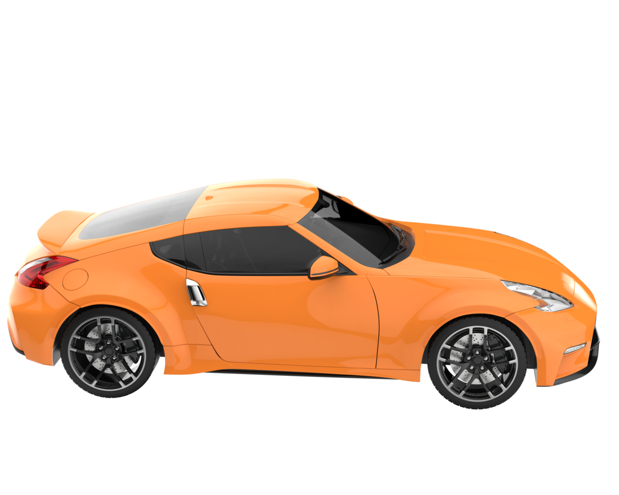 Sport car isolated on transparent background. 3d rendering - illustration png