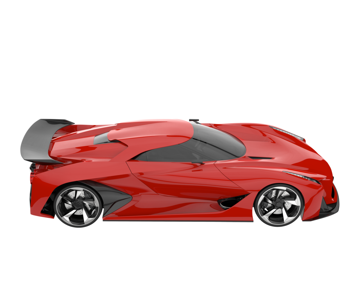 Sport car isolated on transparent background. 3d rendering - illustration png