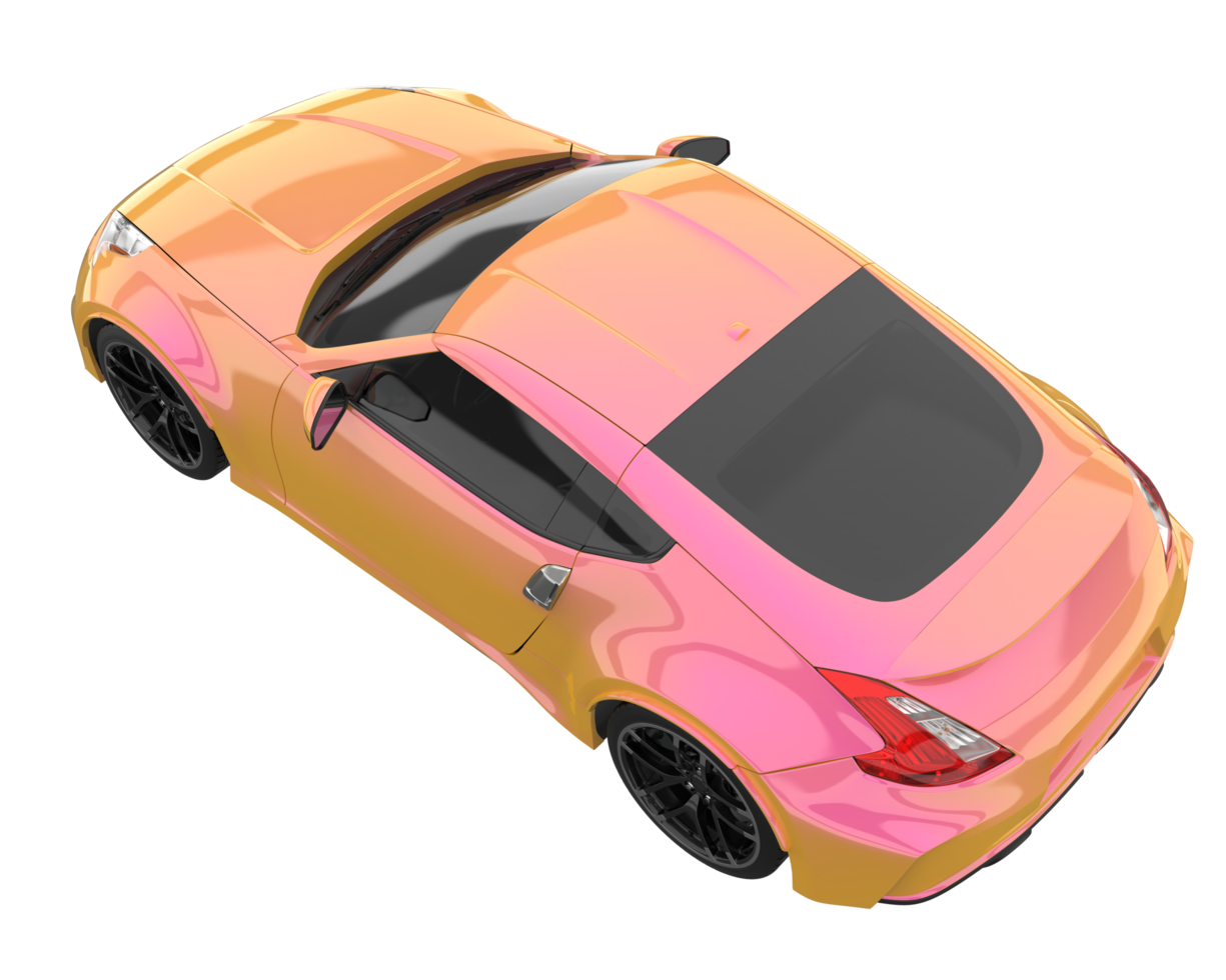 Sport car isolated on transparent background. 3d rendering - illustration png