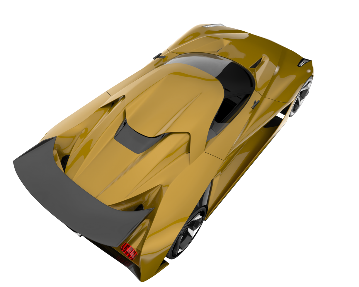 Sport car isolated on transparent background. 3d rendering - illustration png