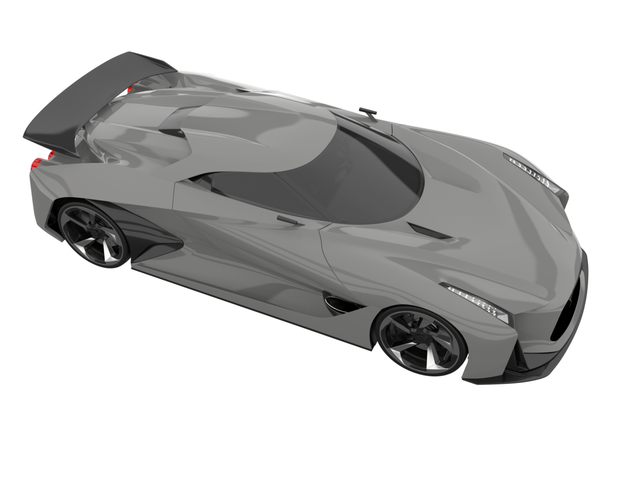 Sport car isolated on transparent background. 3d rendering - illustration png