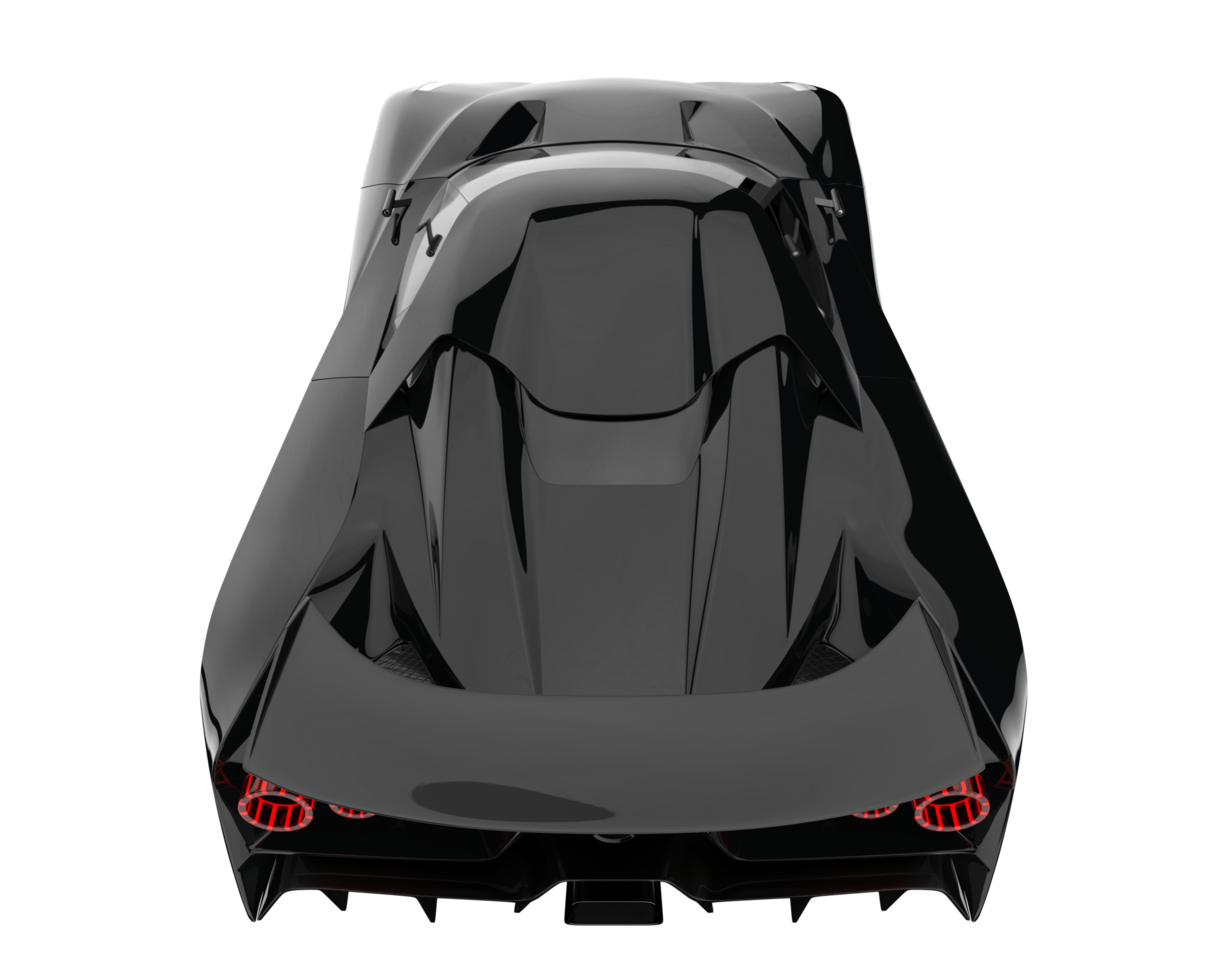 Sport car isolated on transparent background. 3d rendering - illustration png