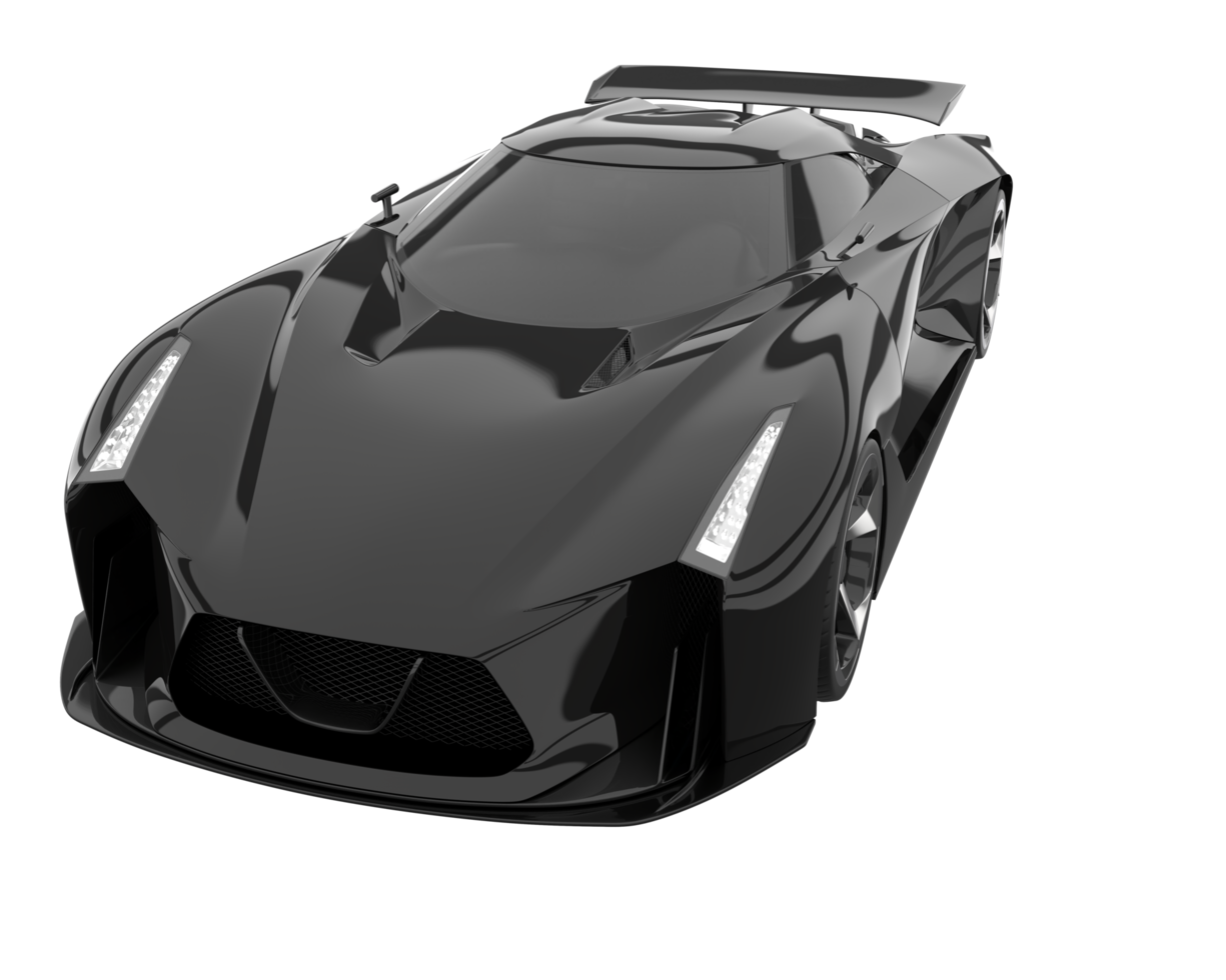 Sport car isolated on transparent background. 3d rendering - illustration png