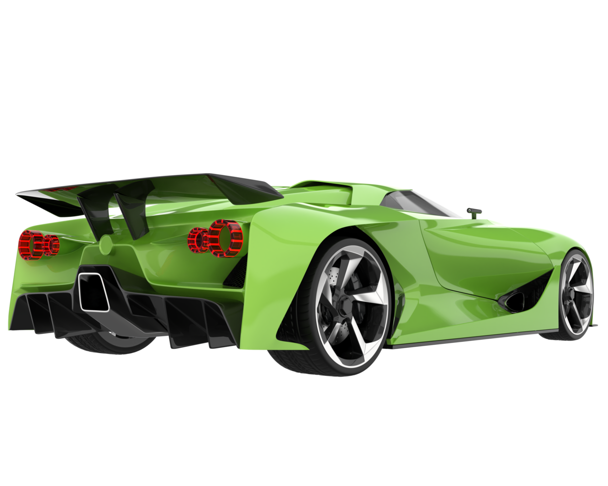 Sport car isolated on transparent background. 3d rendering - illustration png