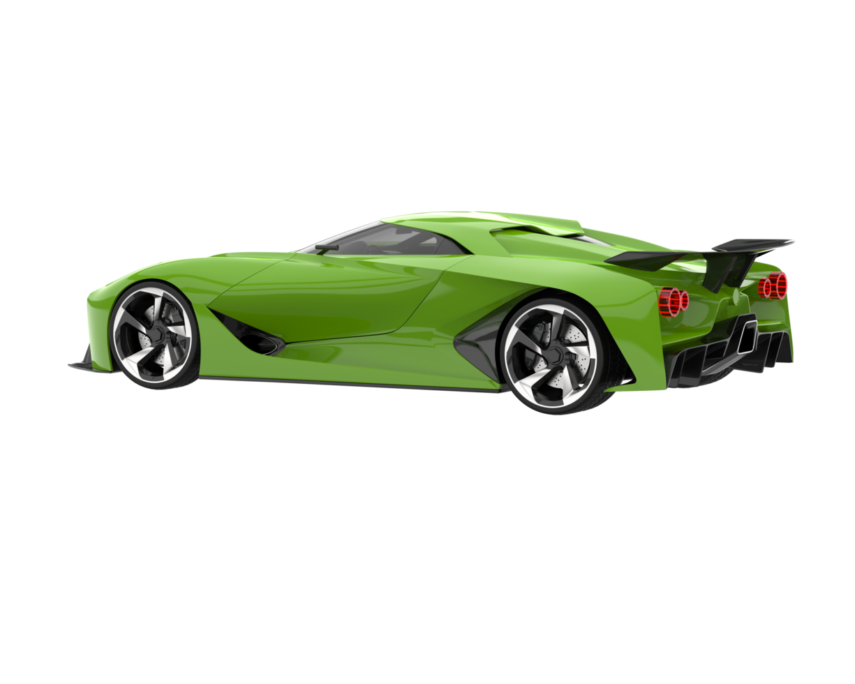 Sport car isolated on transparent background. 3d rendering - illustration png