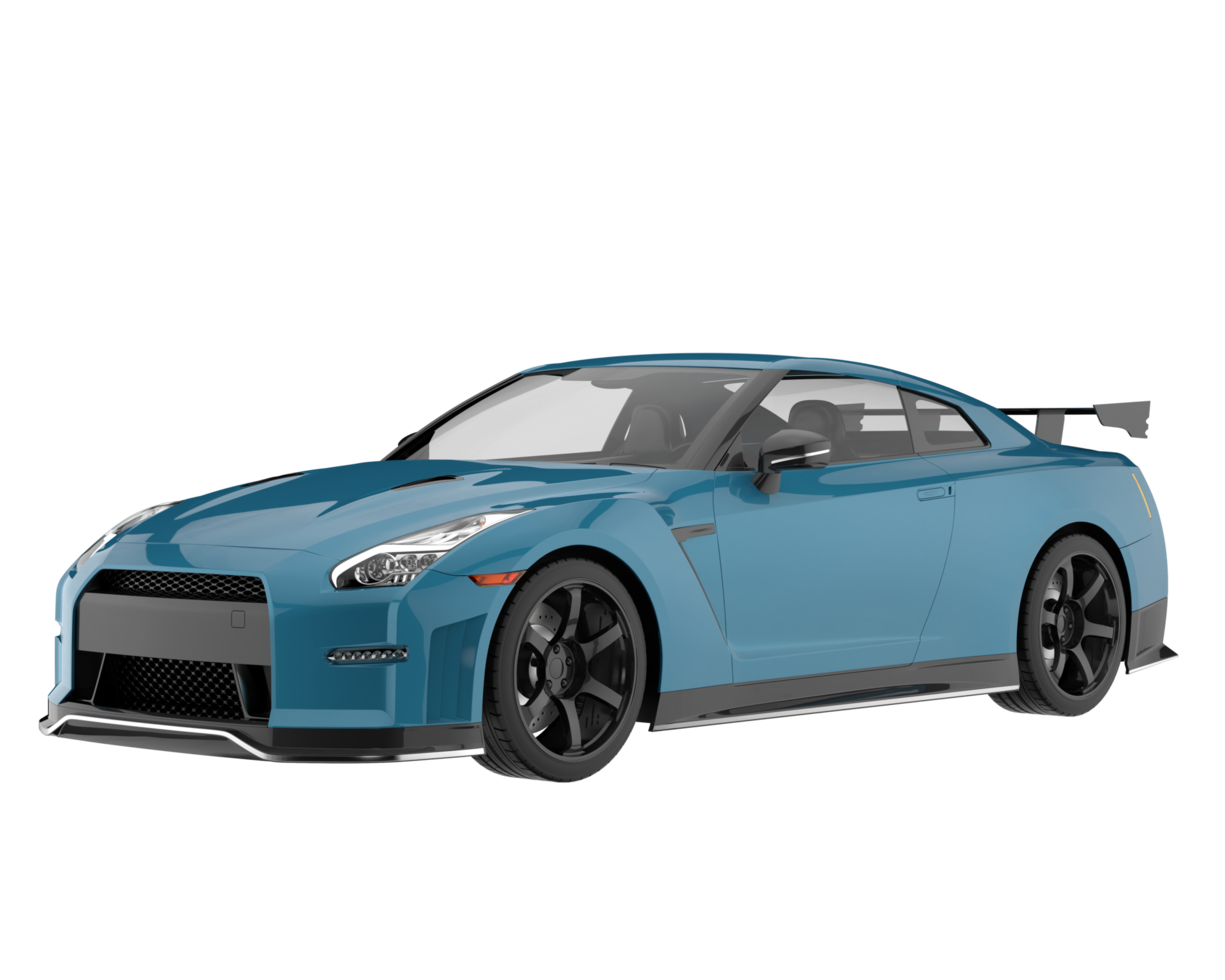 Sport car isolated on transparent background. 3d rendering - illustration png