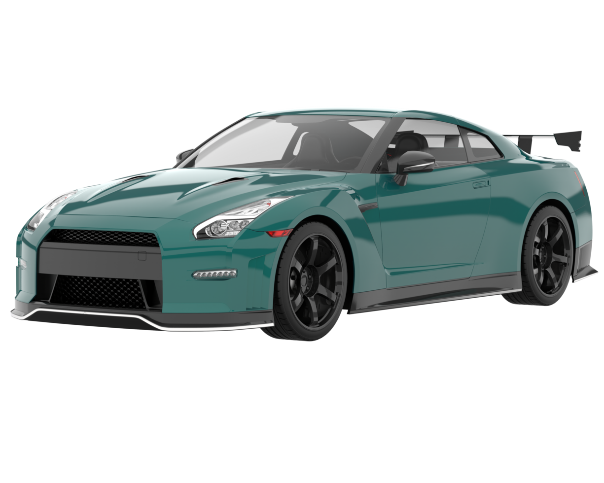 Sport car isolated on transparent background. 3d rendering - illustration png