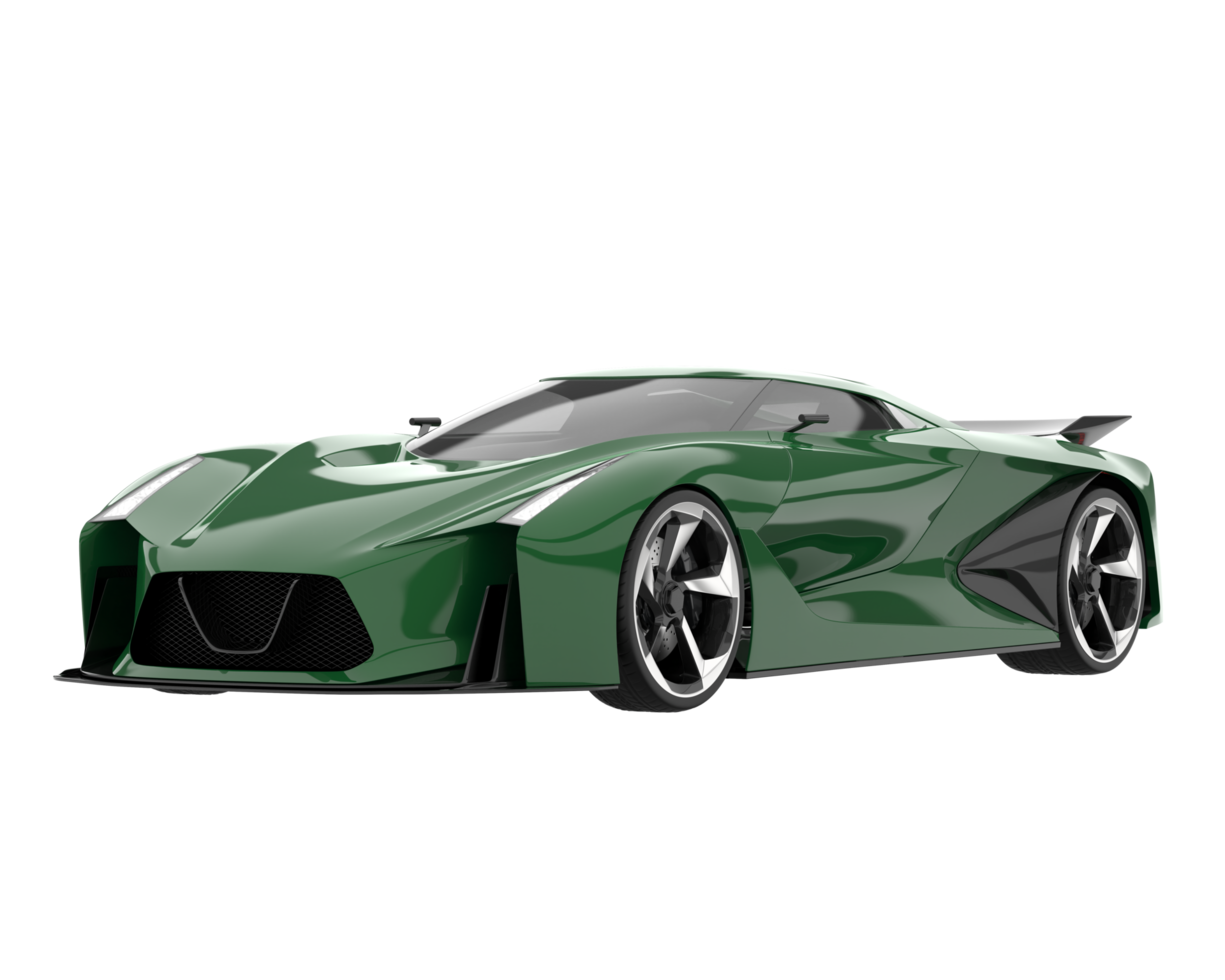 Sport car isolated on transparent background. 3d rendering - illustration png