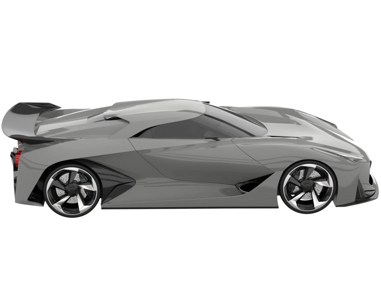 Sport car isolated on transparent background. 3d rendering - illustration png