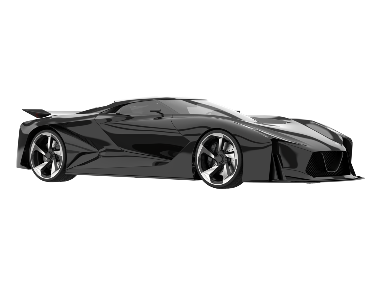 Sport car isolated on transparent background. 3d rendering - illustration png