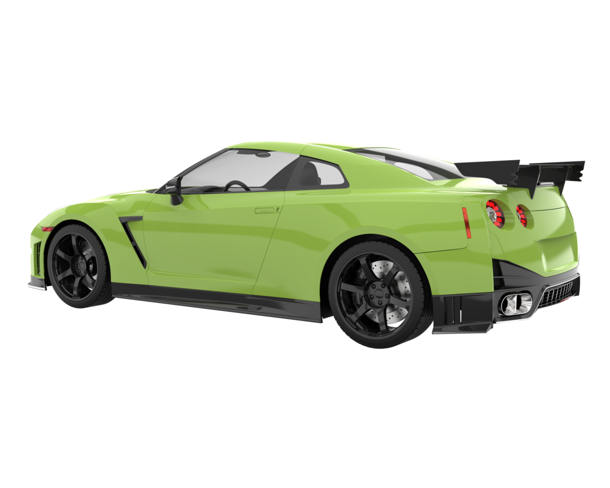 Sport car isolated on transparent background. 3d rendering - illustration png