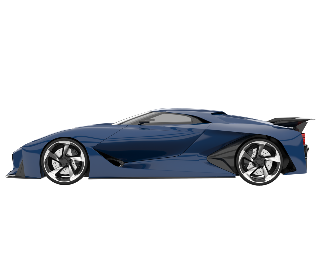 carro esporte isolado em fundo transparente. renderização 3D - ilustração png