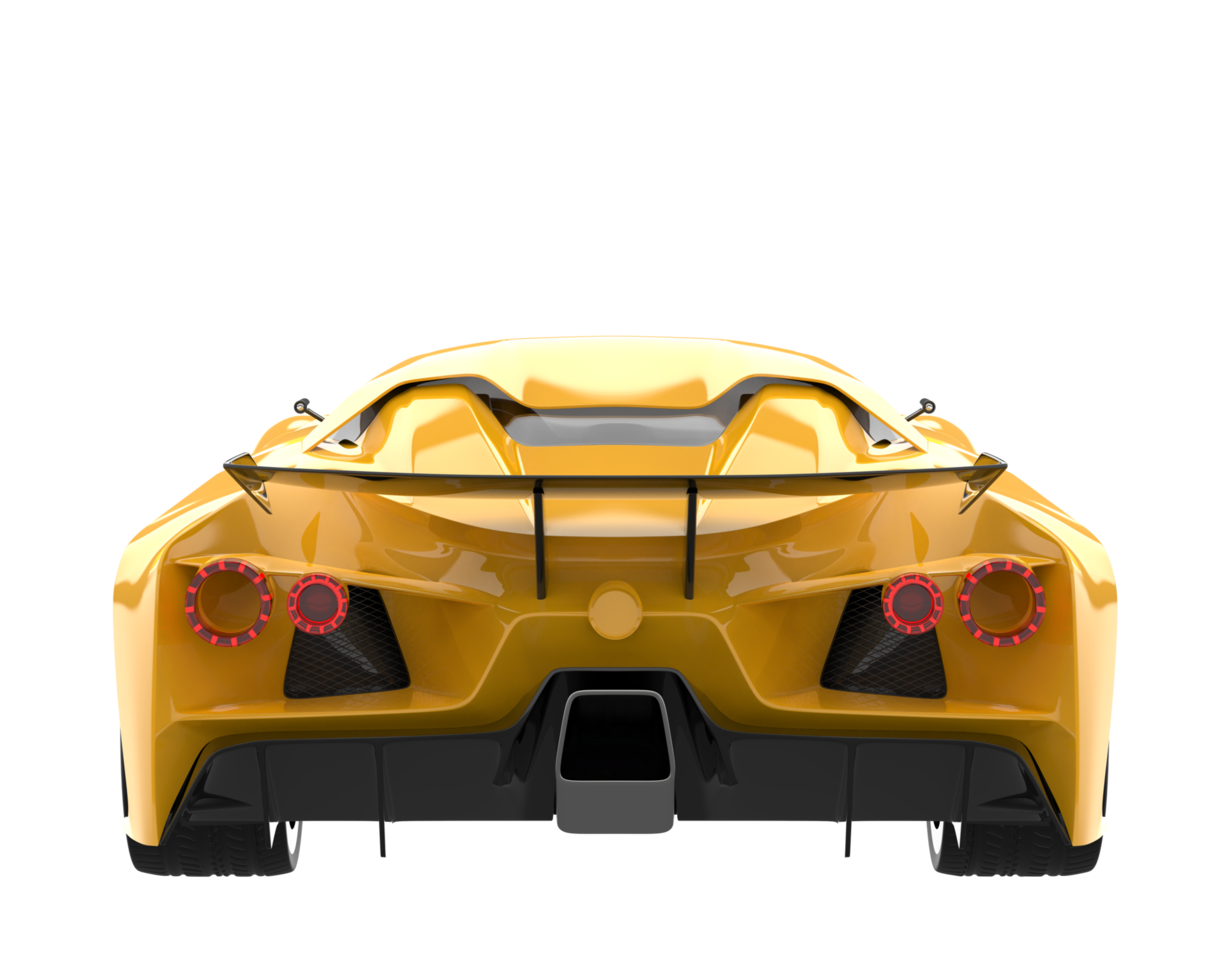 Sport car isolated on transparent background. 3d rendering - illustration png