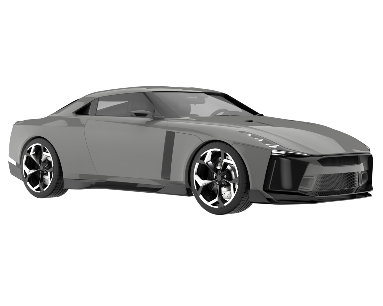 Sport car isolated on transparent background. 3d rendering - illustration png