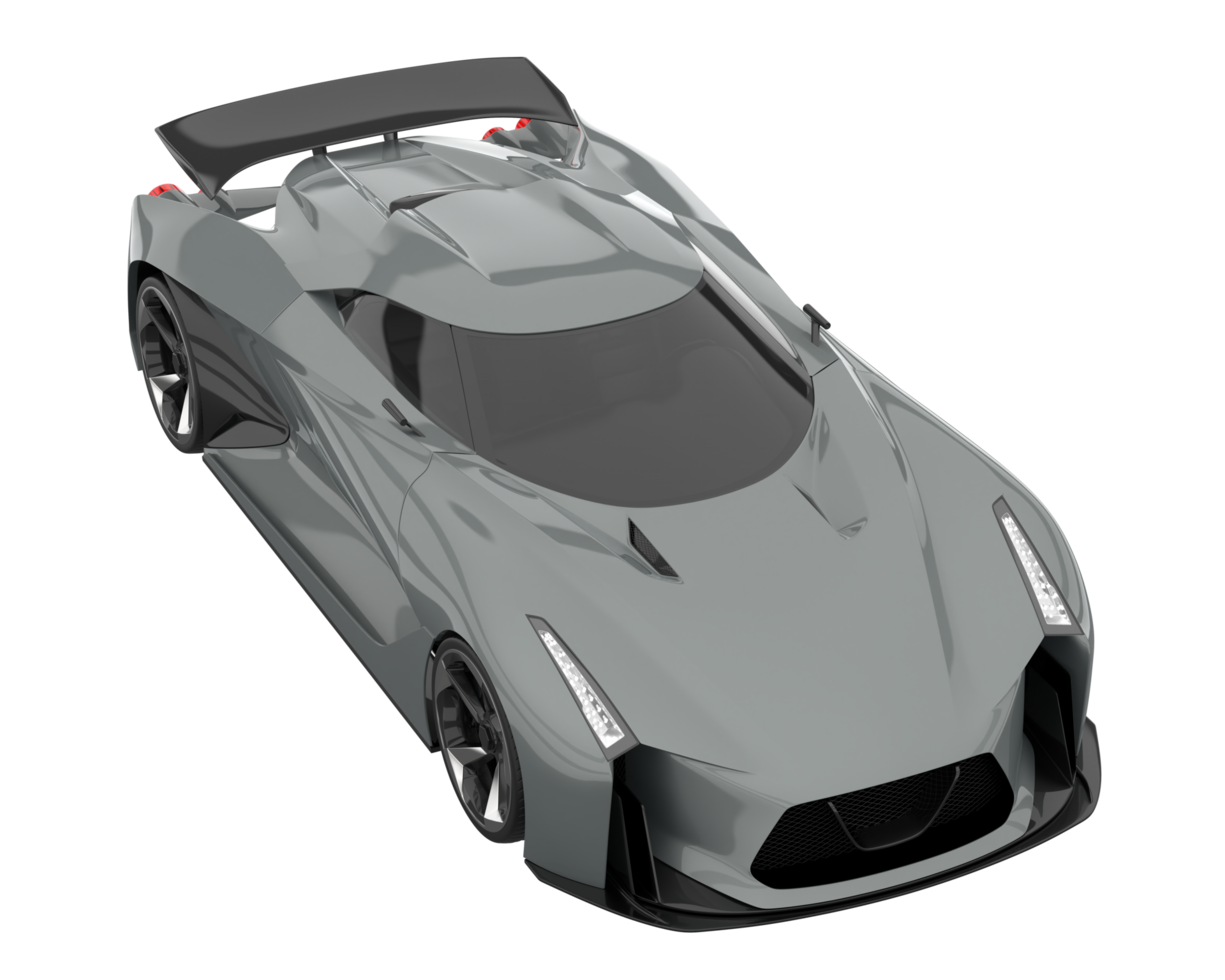 Sport car isolated on transparent background. 3d rendering - illustration png