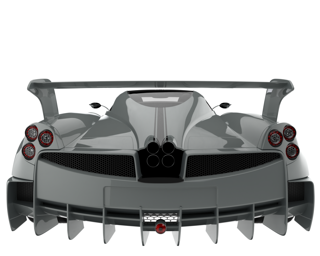 voiture de sport isolée sur fond transparent. rendu 3d - illustration png