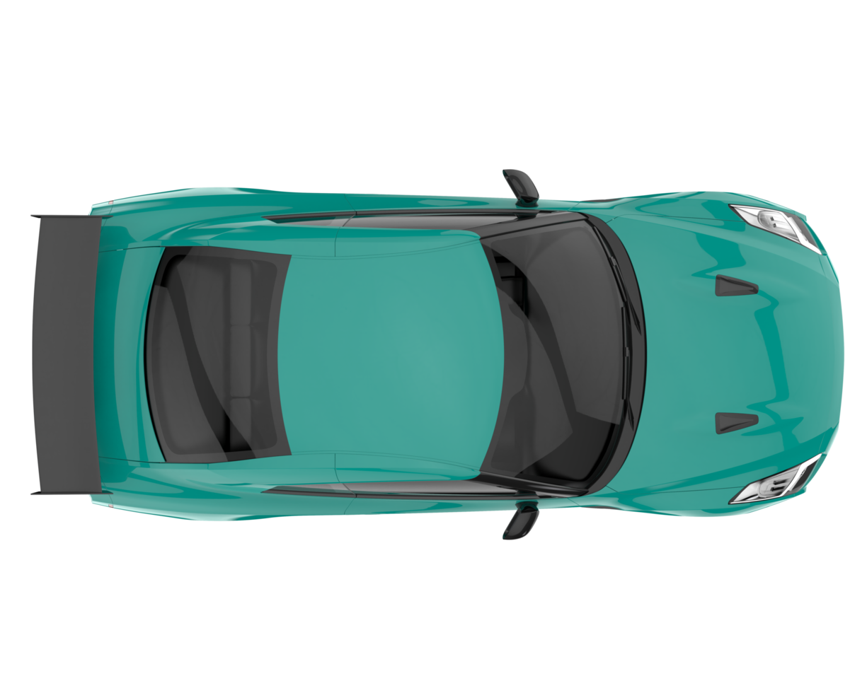 Sport car isolated on transparent background. 3d rendering - illustration png
